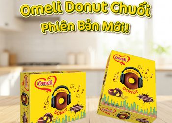 OMELI DONUT CHUỐI 300G – PHIÊN BẢN MỚI BÙNG NỔ SẮC VÀNG!